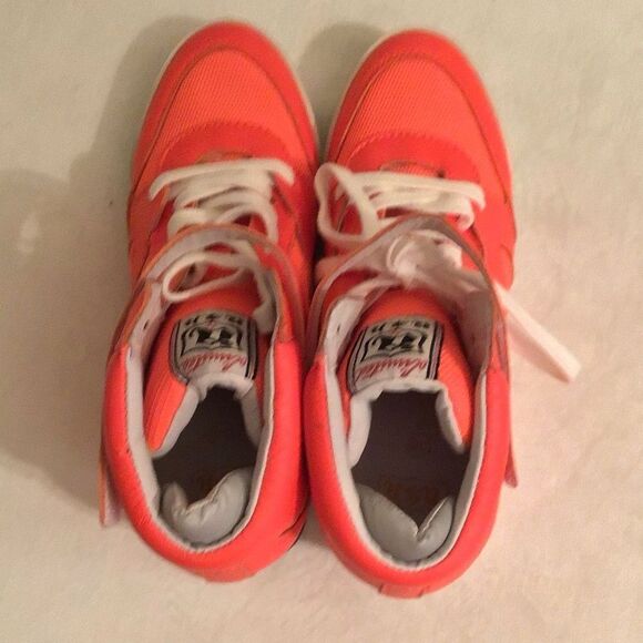 Limited Edition ASH Jazz Bis Reflectors Trim Hi-Top Wedge Sneakers - Picture 5 of 8